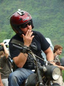 Charley Boorman taking a smoke break in Vietnam
