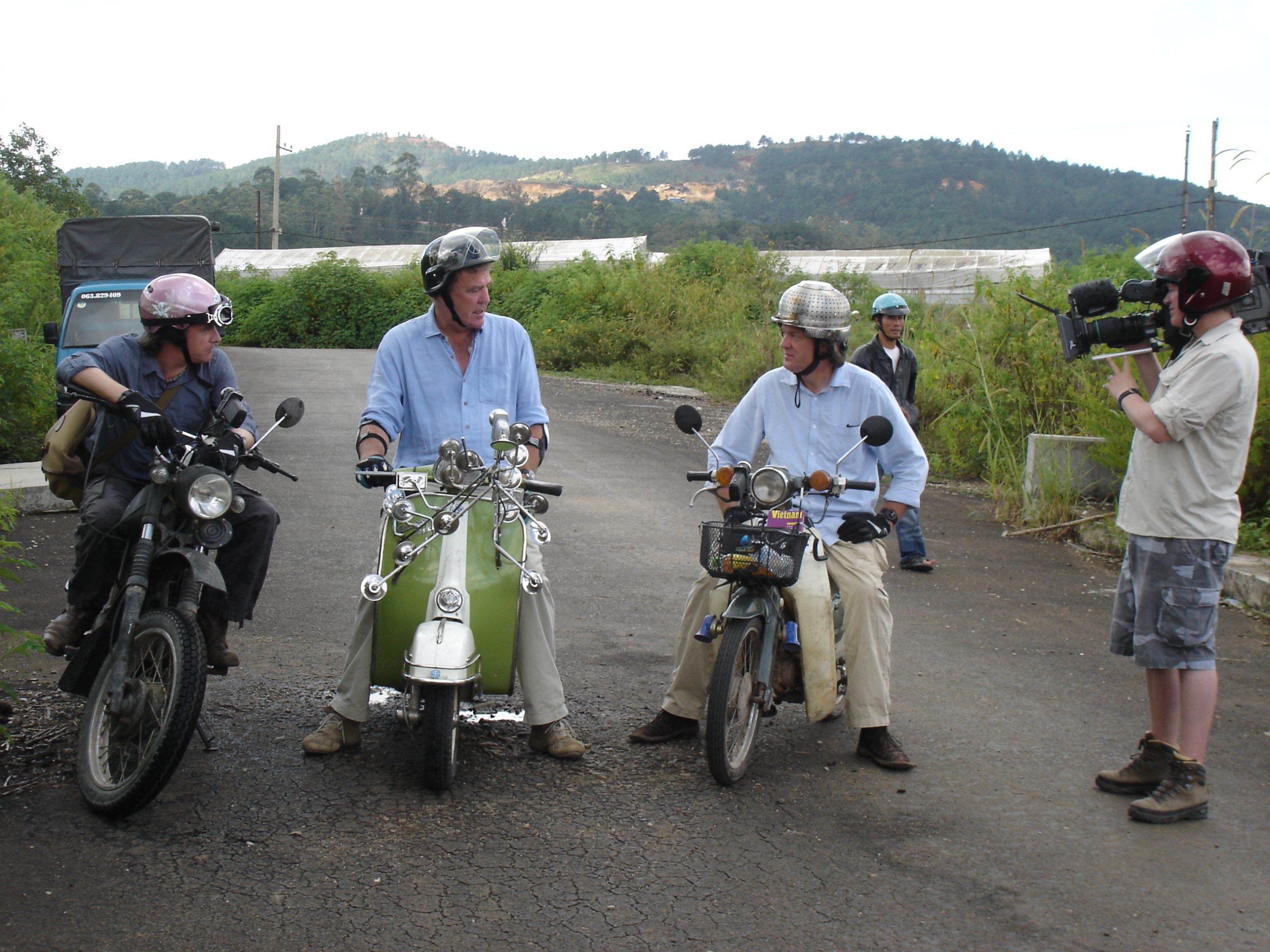 Jeremy Clarkson, James May and Richard Hammond in Vietnam for the Top Gear Vietnam Special
