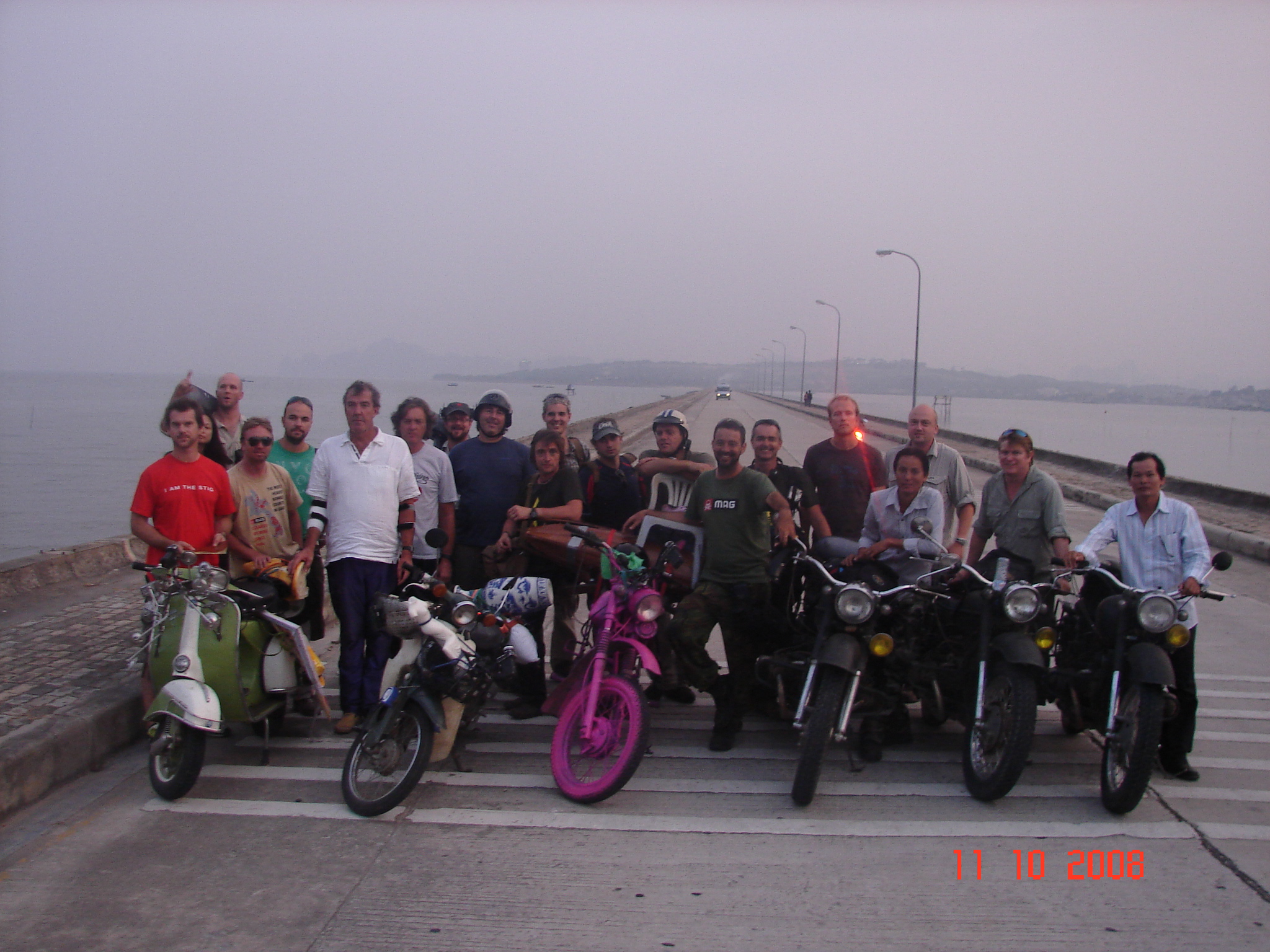 group photo we took while filming Top Gear: Vietnam Special