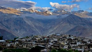 serene village deep in the Himalayas