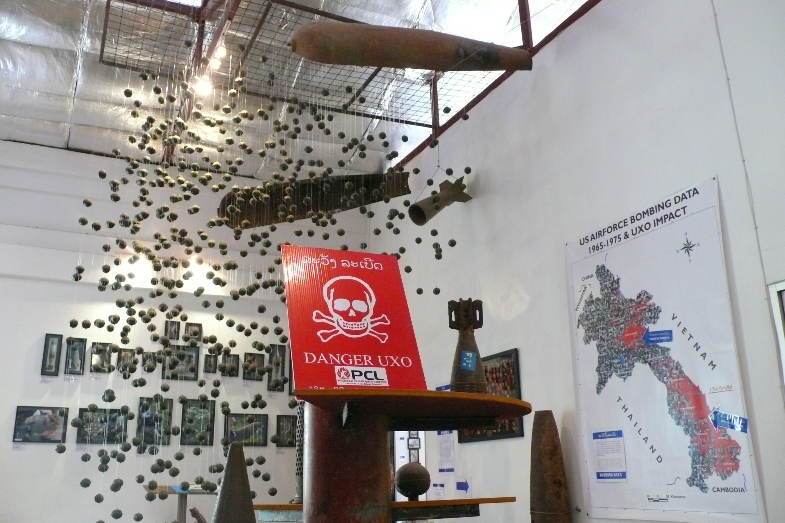 inside the COPE Laos museum