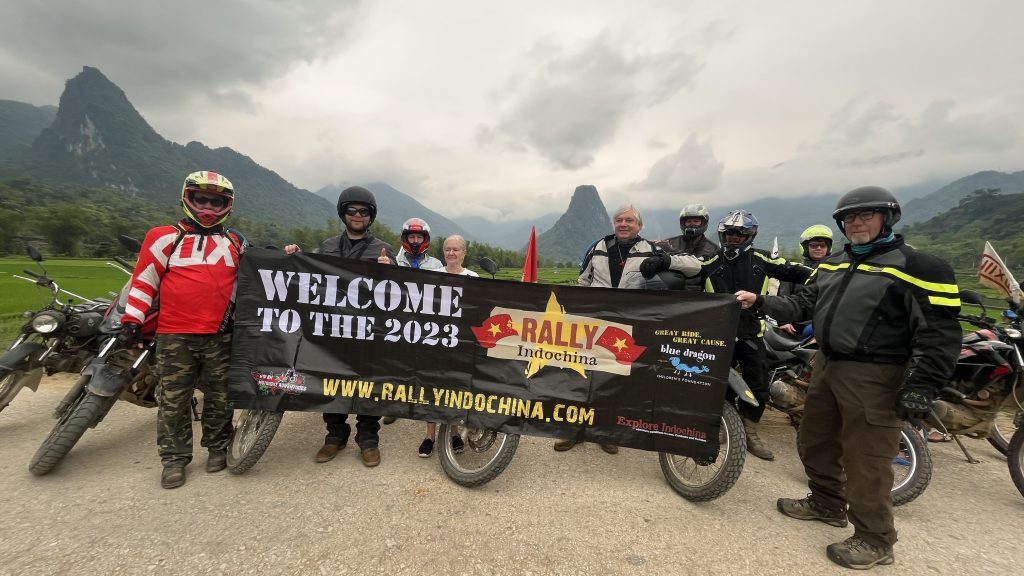 Rally Indochina riders deep in the Vietnamese mountains