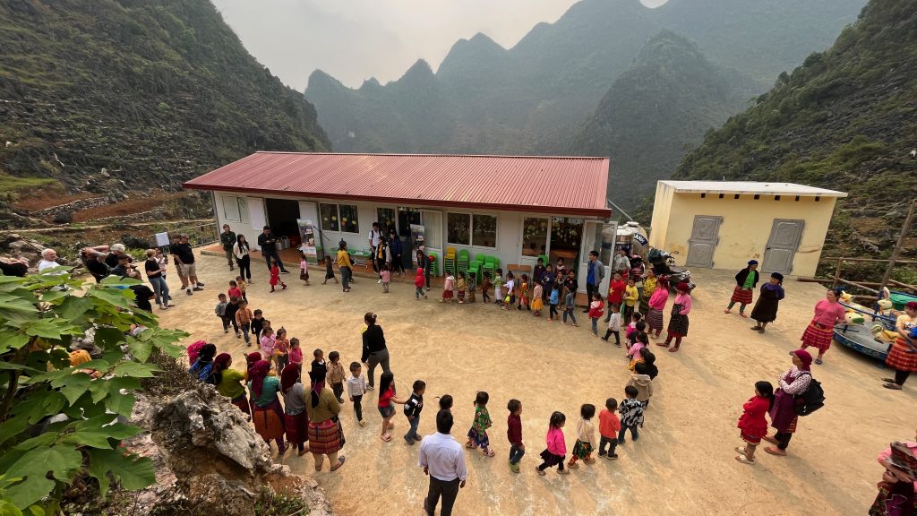Explore Indochina visits a school in north Vietnam