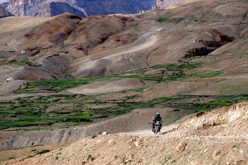 crazy dirt trail in the Himalayas