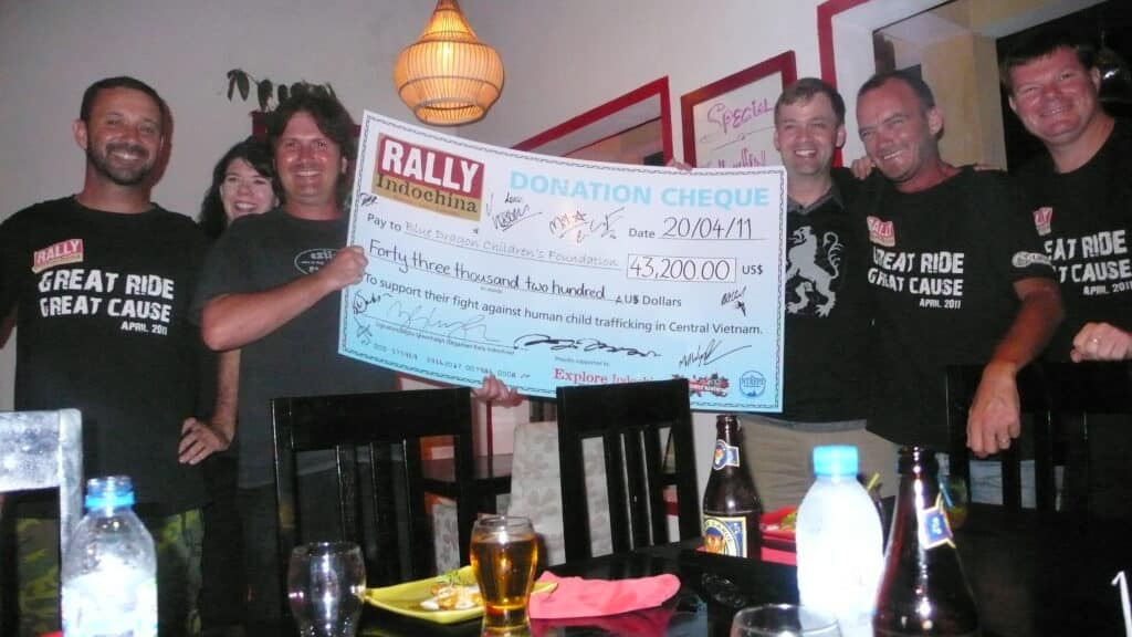 End of ride party in 2011