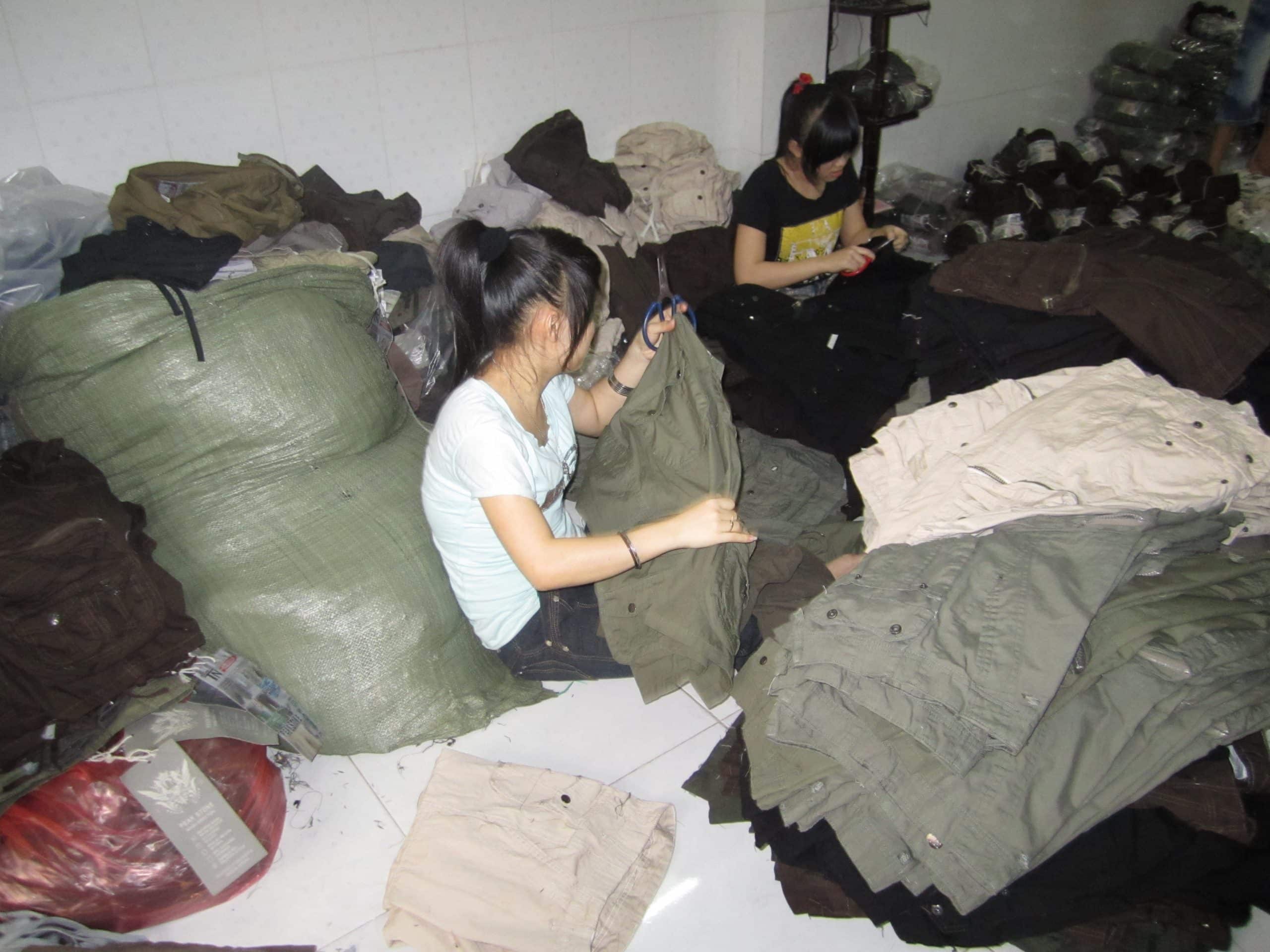 Piles of garments