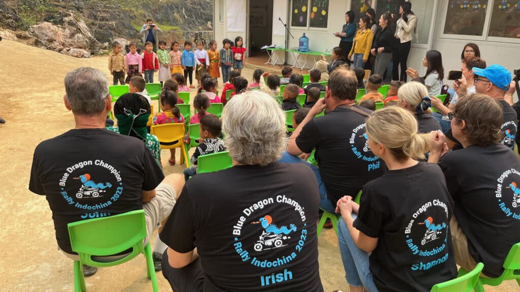 Hmong children perform for Rally participants in 2023