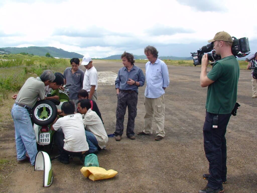 Jeremy Clarkson's Vespa breaks down during the Top Gear Vietnam Special