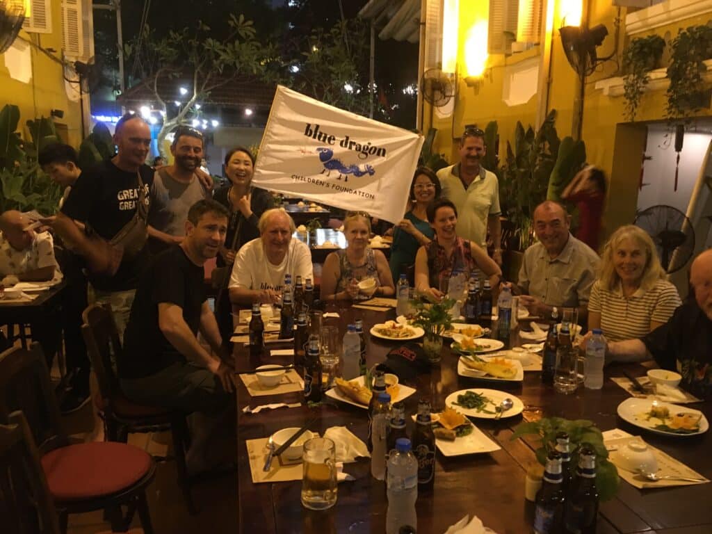 An Explore Indochina motorbike trip welcome dinner in Hanoi