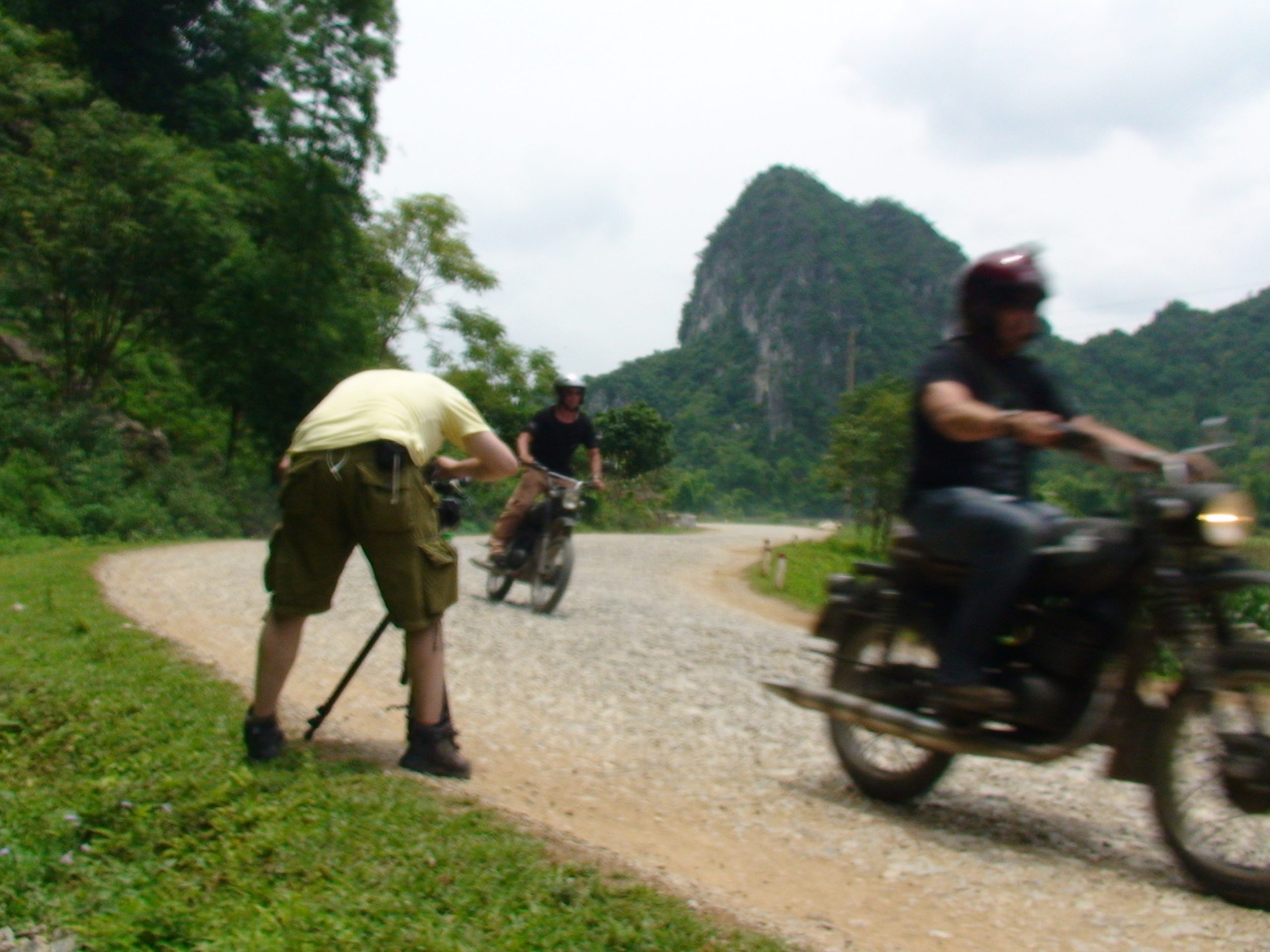 Charlie Boorman rides the karst near the Dong Dang border crossing