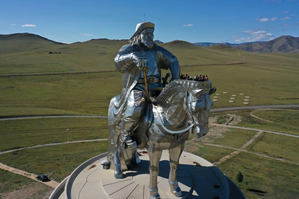The mighty Chinggis Khan statue