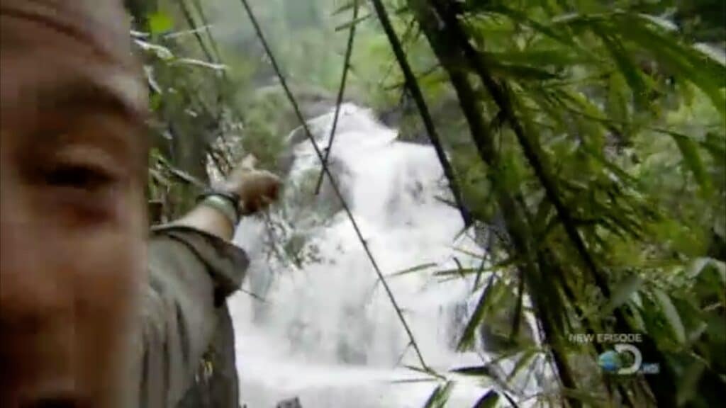 Bear Grylls and the flash flood